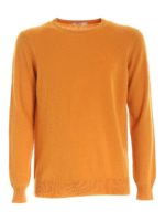 Pullover color curry con toppe