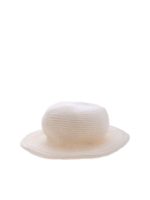 Cappello in maglia color panna