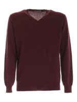 Pullover color vinaccia con toppe