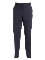 Pantalone in lana vergine stretch blu