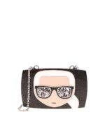 Borsa minaudiere Ikonic Karl nera
