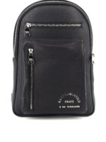 Borsa a tracolla con logo in metallo