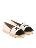 Espadrillas Kamini Signature nera e bianca