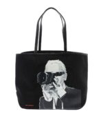 Borsa Tote Karl Legend Photographer nera