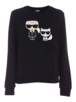 Felpa nera Ikonik Karl  Choupette