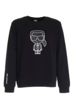 Felpa con logo Karl nera
