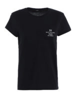 T-shirt con taschino con patch logo