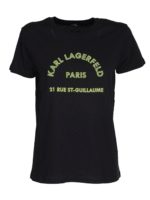 T-shirt logo stampato nera