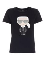 T-shir Ikonik Karl con strass