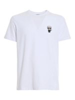 Maglietta in cotone elasticizzato con logo