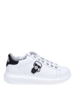 Sneakers in pelle con patch Karl