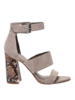 Sandali Jayne con tacco stampa pitone