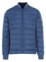 Piumino reversibile logo blu