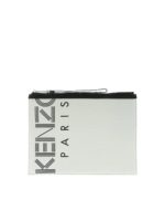 Pochette bianca con stampa logo KENZO