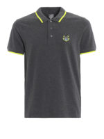 Polo grigia K Fit in cotone con crest Tiger
