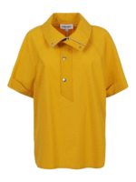 Polo in cotone con dettagli in metallo