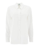 Camicia classic fit in popeline di cotone