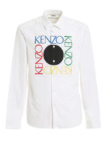 Camicia con stampa logo multicolor