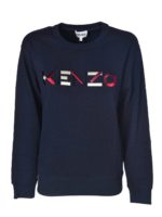 Felpa logo Kenzo blu