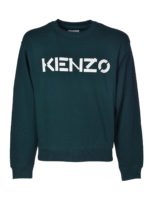 Felpa logo Kenzo verde