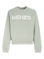 Felpa verde con stampa logo