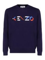 Felpa con logo multicolore