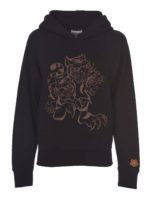 Felpa con cappuccio Three Tigers nera