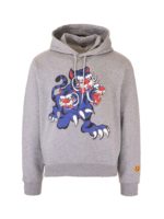 Felpa con cappuccio Three Tigers grigia