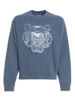 Felpa in cotone Tiger azzurra