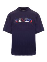 T-shirt lettering blu