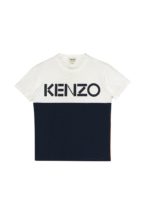 T-shirt colorblock con logo