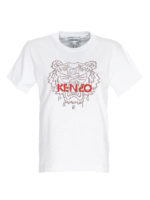 T-shirt con ricamo Tiger e inserto K