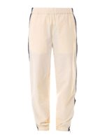 Joggers in nylon con bande laterali
