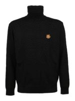 Dolcevita in lana con patch Tiger