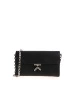 Portafoglio nero con tracolla