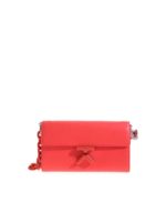 Portafoglio rosso con tracolla