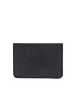 Portacarte nero con logo Tiger