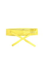 Cintura in pelle gialla