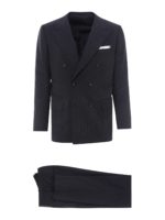 Abito gessato in cashmere due pezzi