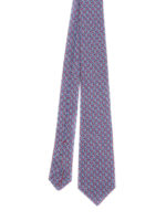 Cravatta in seta con motivo multicolore