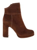 Stivaletti marroni con zip dorata