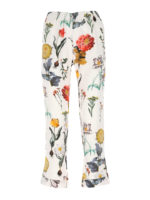 Pantaloni Blooming Garden in seta