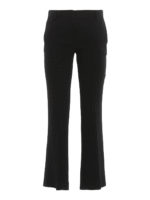 Pantaloni crop in crepe