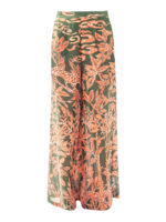 Pantaloni in seta Exotic Flowers