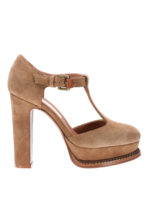 Decollete DOrsay in crosta beige