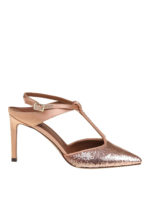Slingback in raso con paillettes