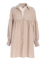 Chemisier oversize beige