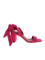 Sandali con laccio alla caviglia fucsia