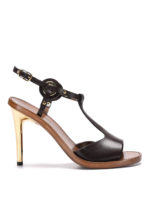 Sandali alti in pelle