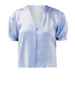 Camicia a maniche corte in raso